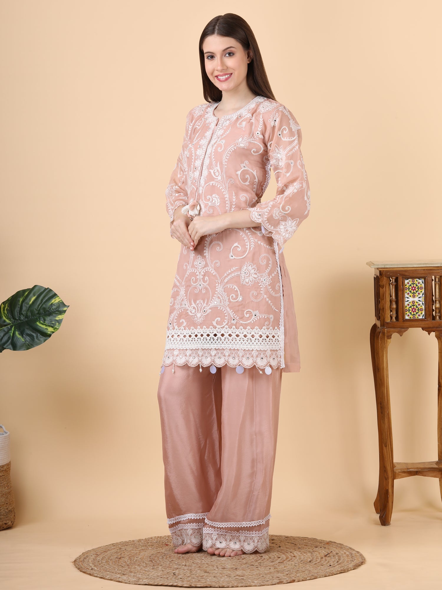 PEACH PAKISTANI SUIT