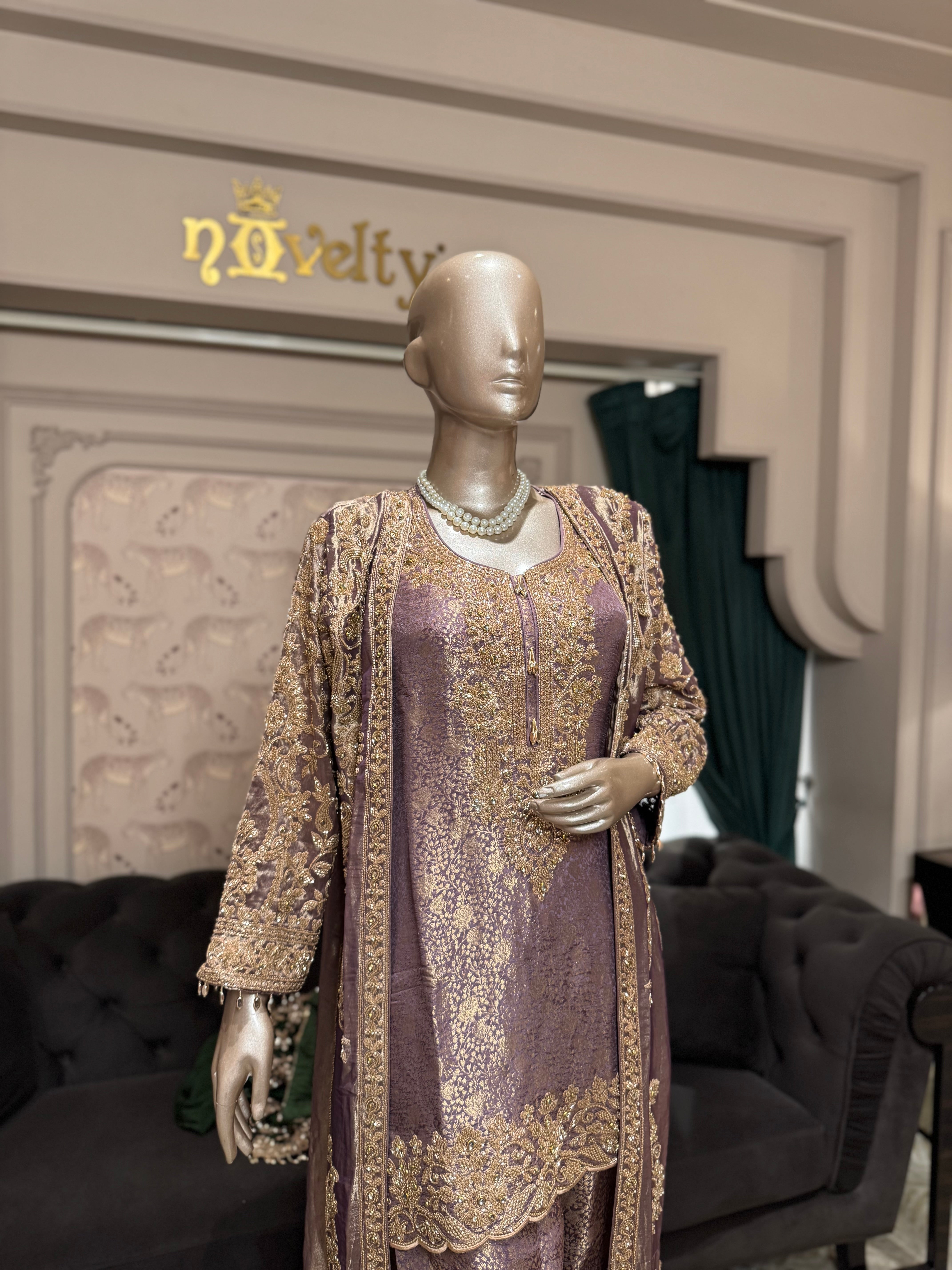 Indo-Western Embroidered Suit