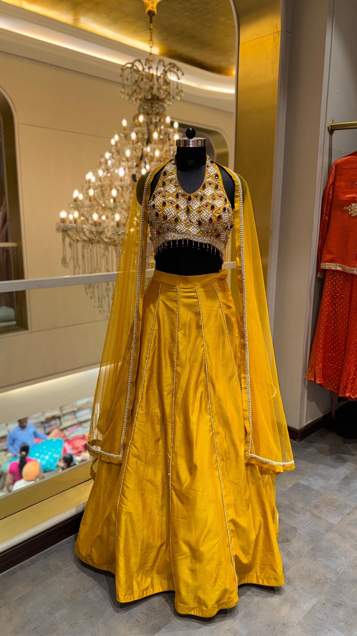 Royal Yellow Embellished Lehenga Set