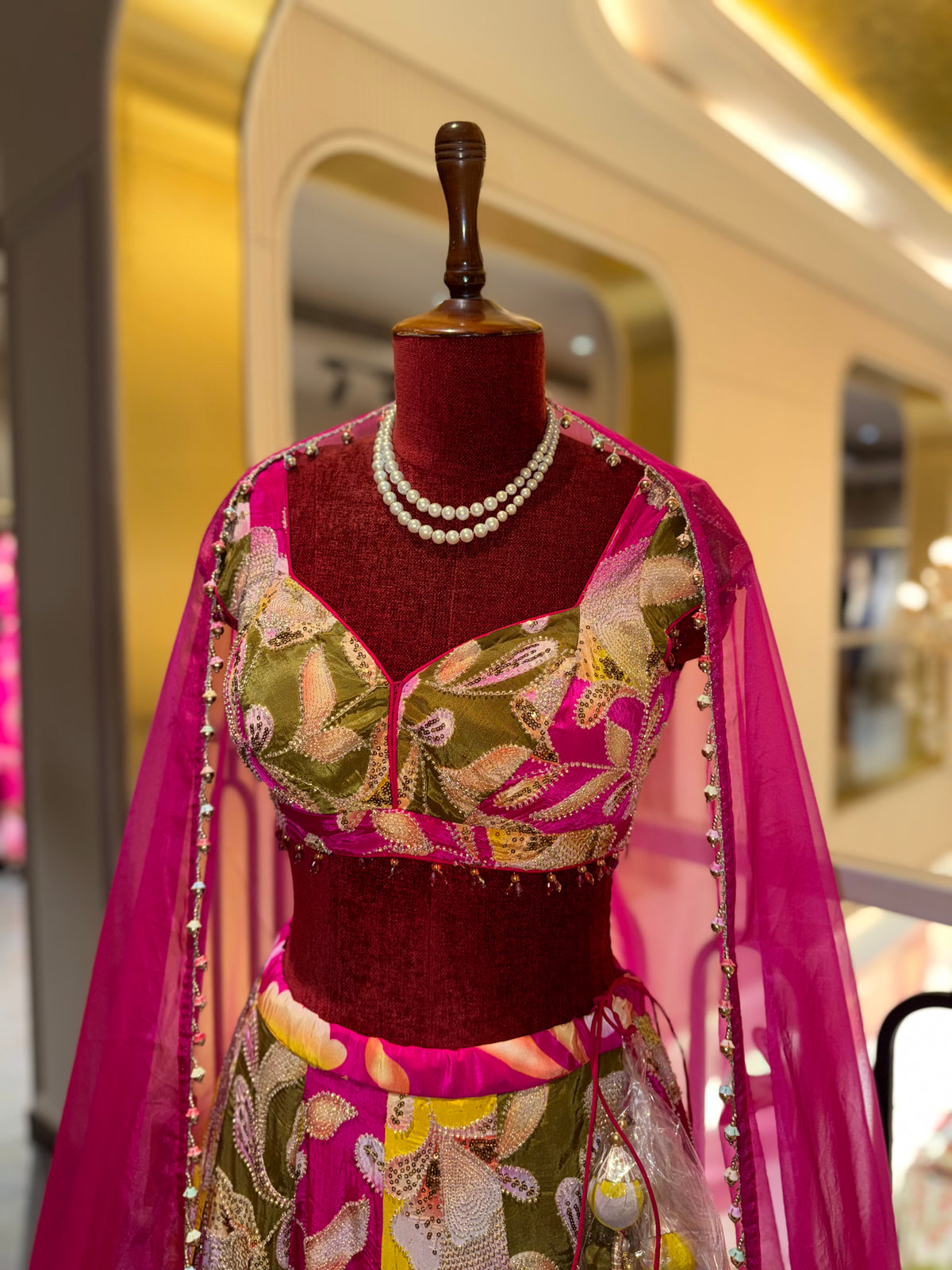 Vibrant Floral Lehenga