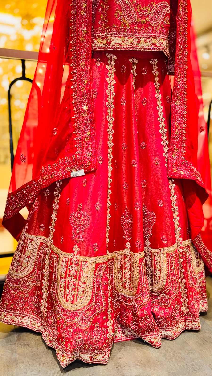 Premium Rani Pink Silk Full-Shirt Lehenga Set with Intricate Zari and Mirror-Work Borders