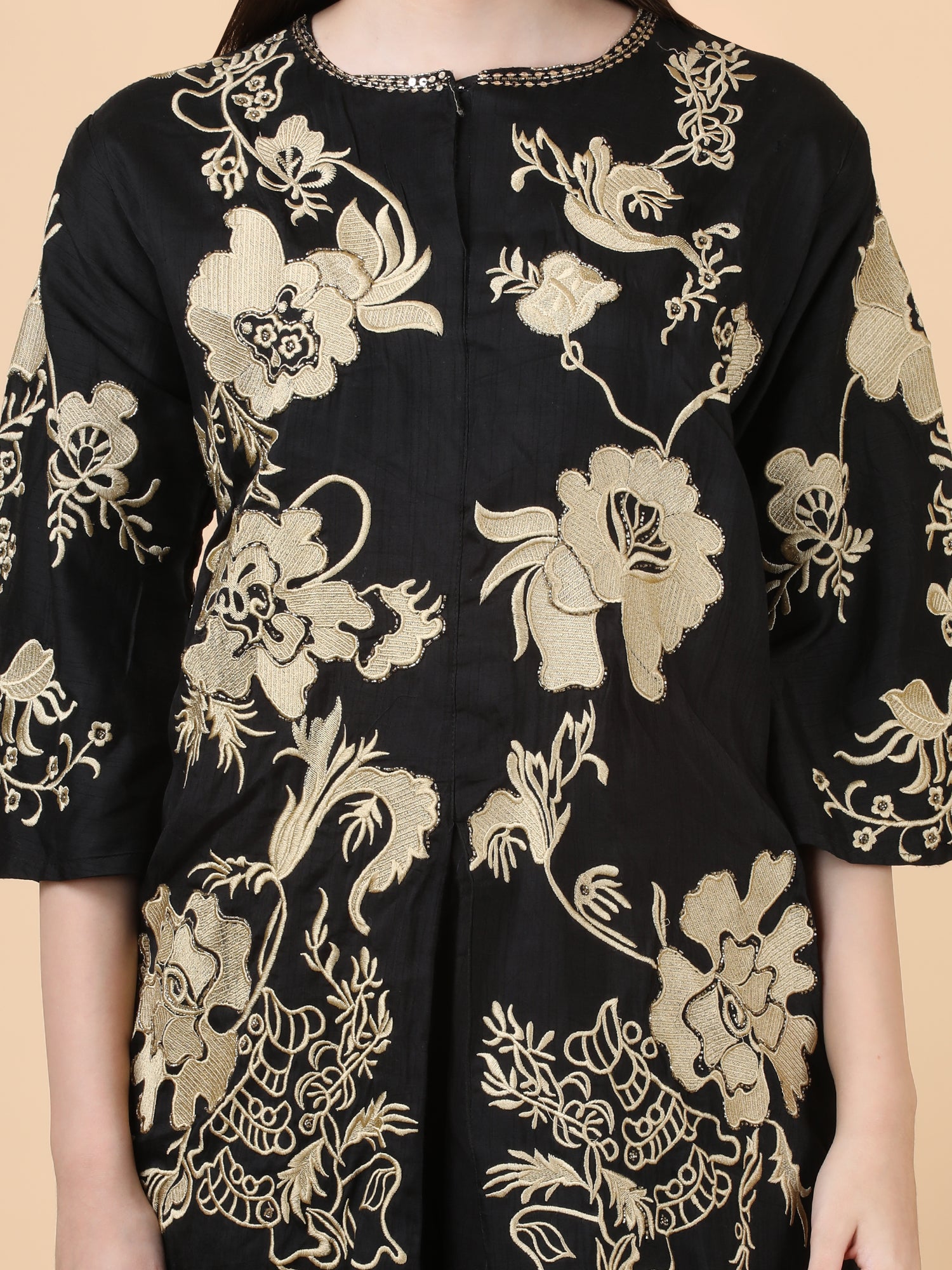 SILK EMBROIDERED COORDSET