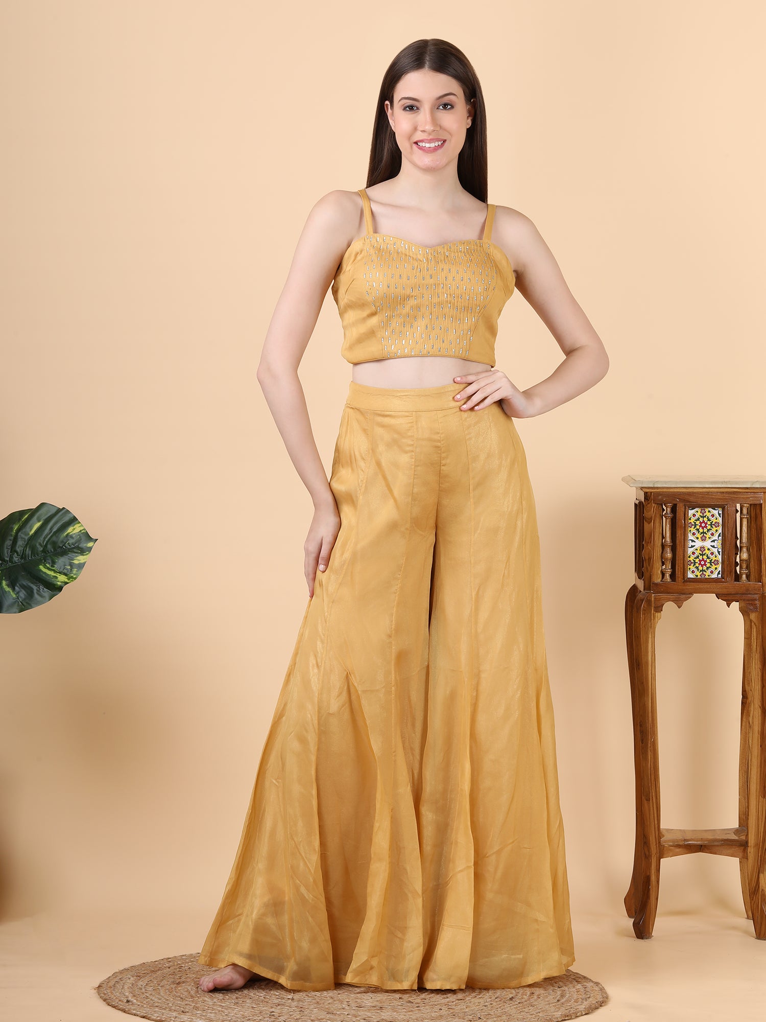 FABRIC-orgenza                            EMBROIDERY- jankan                     DESIGN PATTERN- 3 piece                     WITH-choli .jacket,sharara