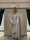 Ice Blue Embellished Pakistani Suit with Dupatta