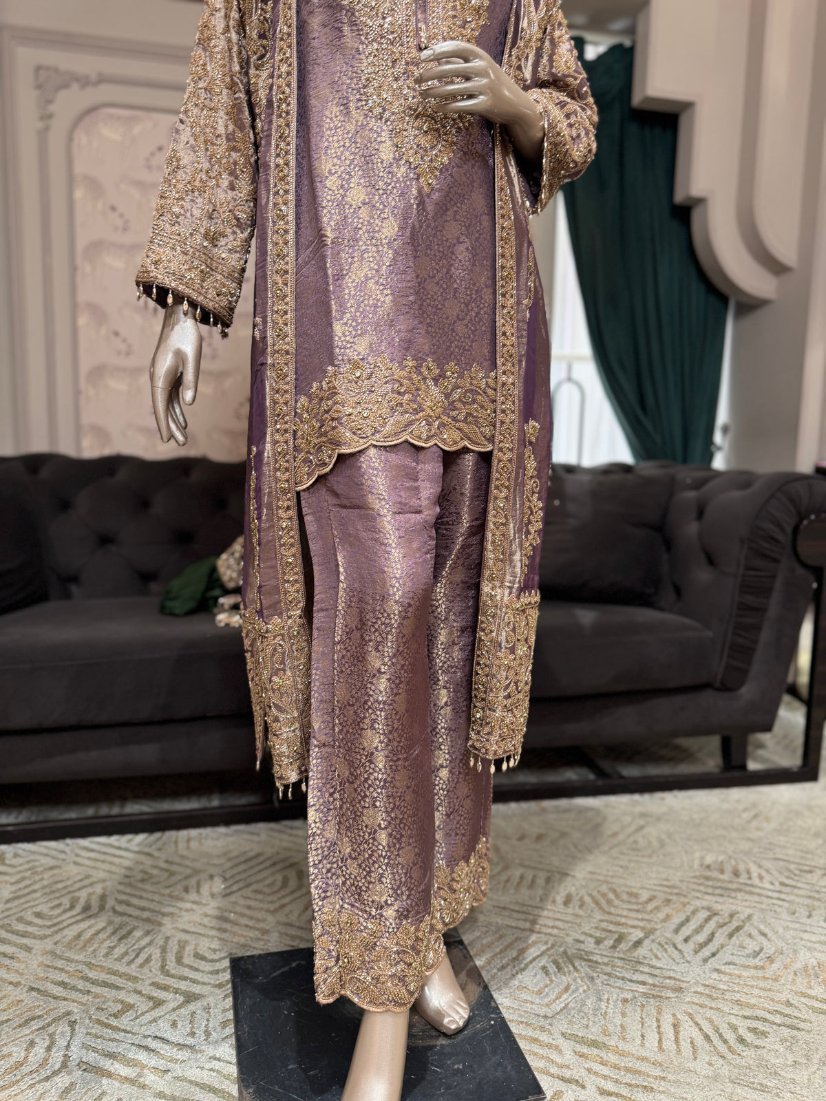 Indo-Western Embroidered Suit