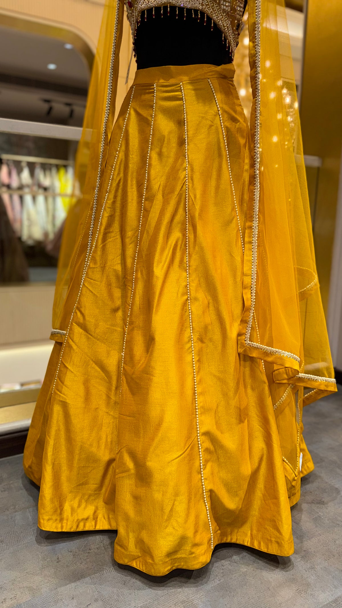 Royal Yellow Embellished Lehenga Set