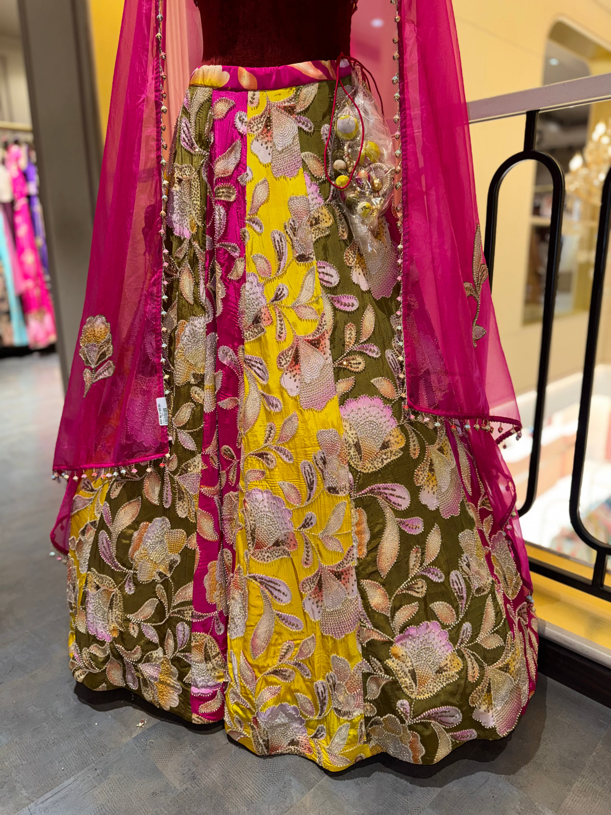 Vibrant Floral Lehenga