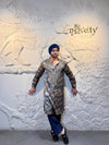 Premium Multicolour Floral Printed Men’s Kurta with neck embroidery work