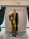 Royal Black & Antique Gold Embroidered Pakistani Suit Set