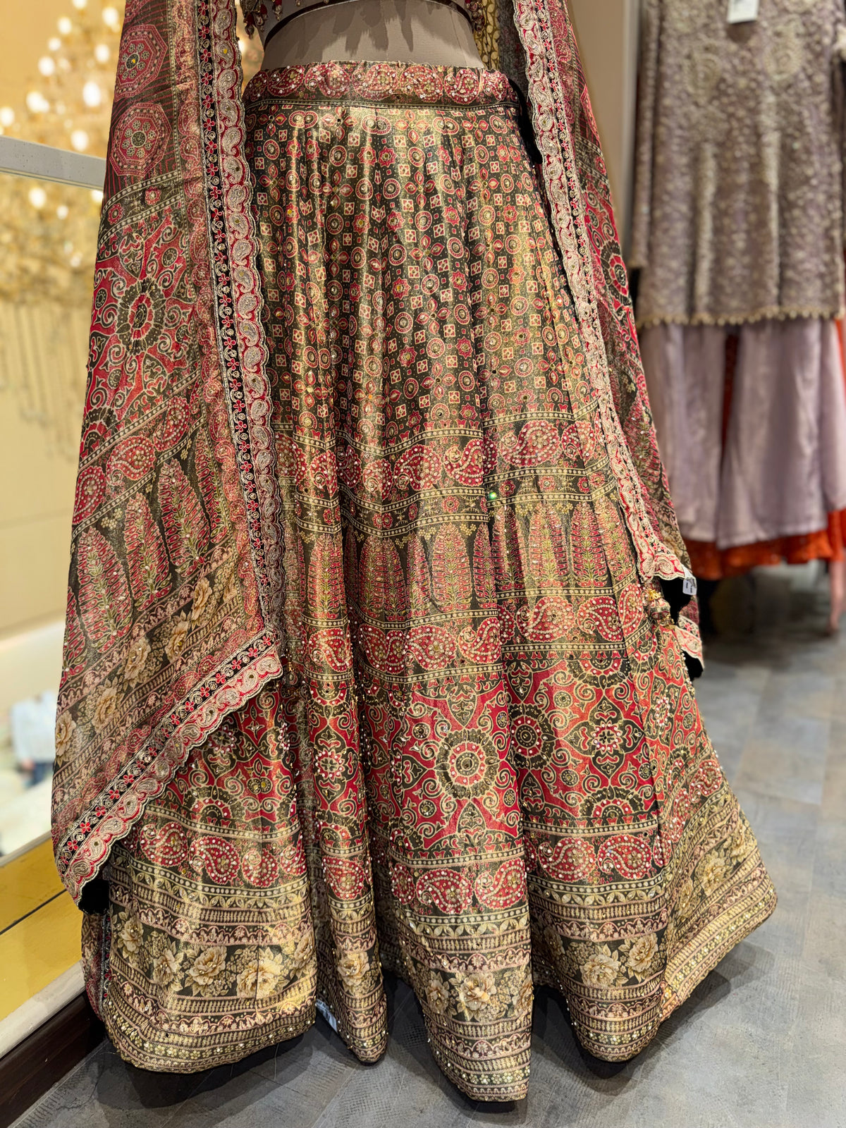 Heritage Printed Lehenga