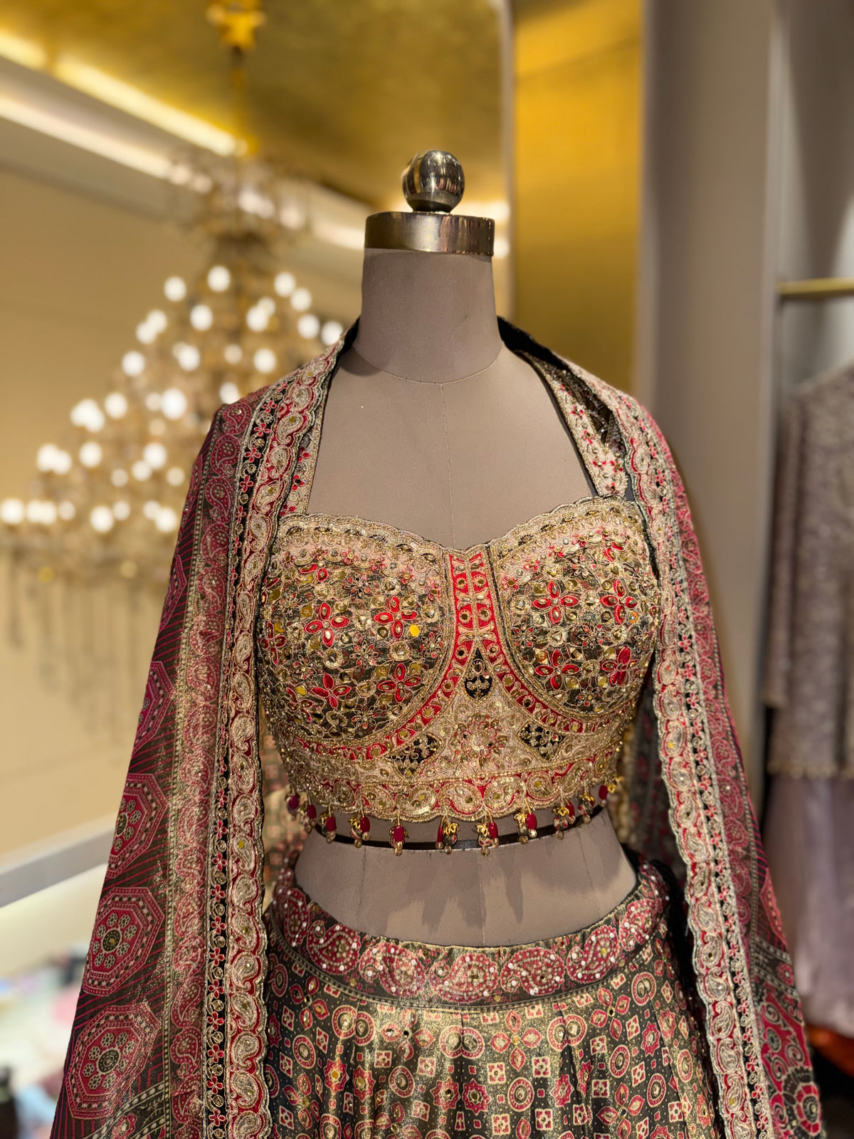 Heritage Printed Lehenga