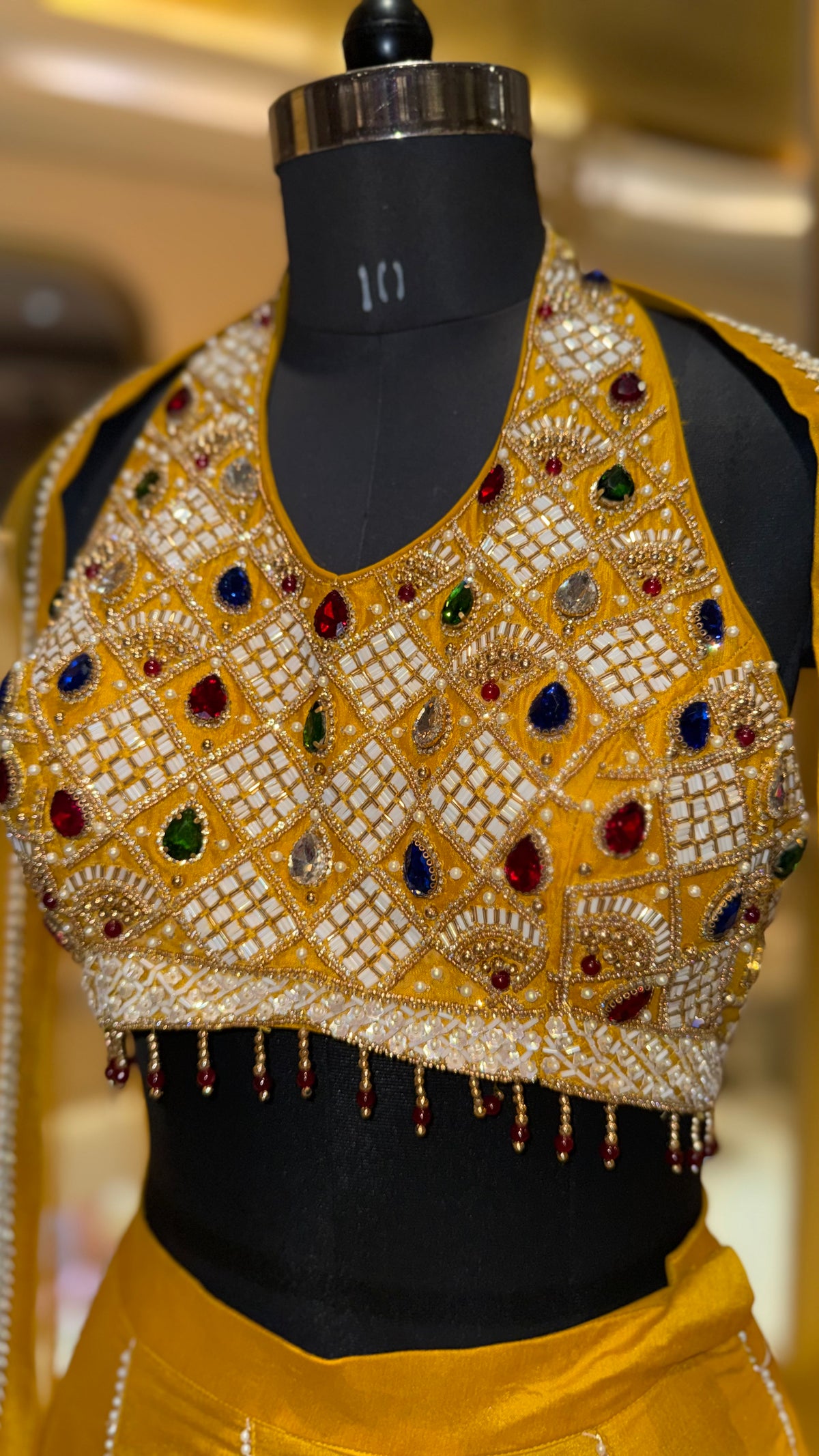 Royal Yellow Embellished Lehenga Set