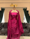 Pink Embroidered Unstitched Suit