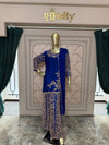 Royal Blue Zari Embroidered Sharara Suit