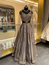 Elegant Silver Grey Embellished Lehenga Set
