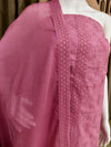 Elegant Cambric Schiffli Embroidered Mal Cotton Unstitched Suit Set